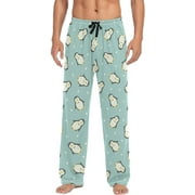 GZHJMY Penguin Pajama Pants for Men, Lounge Pants Lightweight Men Pajama Bottoms with Drawstring Pockets, Christmas New Year Birthday Gifts, Small