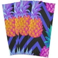 thumbnail image 1 of GZHJMY Pineapple Kitchen Dish Towel Set of 4, Super Absorbent Soft Drying Cloth Tea Bar Towels, 28"x 18", 1 of 5