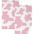 thumbnail image 1 of GZHJMY Pink Cow Print Camo Camoflage Cotton Towels Set 2 Pcs Absorbent Hand Towel Face Towels Kitchen Towels Bath Towels for Bathroom Laundry Room Kitchen 16 x 28 Inches, 1 of 7