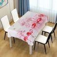 thumbnail image 1 of GZHJMY Pink Flamingos Landscape Rectangle Tablecloth for Kitchen Dining Room Party Table Cover Home Decor 54"(W) x 72"(L), 1 of 7