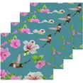 thumbnail image 1 of GZHJMY Pink Hibiscus Flower Hummingbird Wash Cloths 4 Pcs Small Cotton Wash Towels for Bathroom, 1 of 6