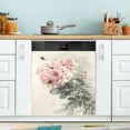 thumbnail image 1 of GZHJMY Pink Rose Flower Bee European Dishwasher Magnet Cover Stickerative Refrigerator Magnet Panel Decal Cover for Home Kitchen Appliance Home Decor, 1 of 6