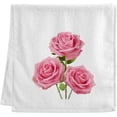 thumbnail image 1 of GZHJMY Pink Rose Flower Flroal Towels 100% Cotton Hand Towels for Bathroom 16 x 30 inch, Absorbent Soft & Skin-Friendly, 1 Piece Wash Cloths, 1 of 6