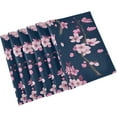 thumbnail image 1 of GZHJMY Placemats Set of 4,Cherry Blossoms Heat-Resistant Non-Slip Double Sided Washable Kitchen Dining Table Mats for Kitchen Table Decoration, 12"x18", 1 of 6