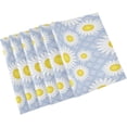 thumbnail image 1 of GZHJMY Placemats Set of 4,Daisy Flower Heat-Resistant Non-Slip Double Sided Washable Kitchen Dining Table Mats for Kitchen Table Decoration, 12"x18", 1 of 6