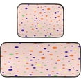 thumbnail image 1 of GZHJMY Polka Dot Anti Fatigue Mats for Kitchen Floor,Set of 2 Non Skid Washable Waterproof Anti Kitchen Floor Mats for Kitchen Office Laundry Room Bathroom (19"x27"+19"x47"), 1 of 7