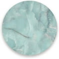 thumbnail image 1 of GZHJMY Printed Round Aqua Color Marble Texture Ceramic Coasters with Cork-Backed for Coffee Drink Cup Mat Absorbent Stone Coaster, 1 Pack, 1 of 5