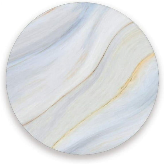 GZHJMY Printed Round Marble Texture Ceramic Coasters with Cork-Backed for Coffee Drink Cup Mat Absorbent Stone Coaster, 1 Pack