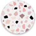 thumbnail image 1 of GZHJMY Printed Round Terrazzo Seamless Pattern Ceramic Coasters with Cork-Backed for Coffee Drink Cup Mat Absorbent Stone Coaster, 1 Pack, 1 of 5