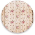 thumbnail image 1 of GZHJMY Printed Round Wood and Flowers Texture Ceramic Coasters with Cork-Backed for Coffee Drink Cup Mat Absorbent Stone Coaster, 4 Pack, 1 of 5