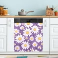thumbnail image 1 of GZHJMY Purple Daisy Pattern Dishwasher Magnet Cover Dishwasher Front Door Cover Magnet Sticker, Trimmable Refrigerator Dishwasher Magnetic Decals Kitchen Appliance 20 x 26 Inches Home Decor, 1 of 6