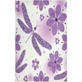 thumbnail image 1 of GZHJMY Purple Dragonflies Flowers Kitchen Dish Towel Set, Drying Kitchen Towels Tea Towels Gift Set for Drying Cleaning Cooking Baking 1Pcs, 1 of 7