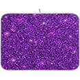 thumbnail image 1 of GZHJMY Purple Glitter Texture (6) Dish Drying Mat for Kitchen Counter,Super Quick Absorbent Composite Sponge Dish Drying Pad,Heat Resistant Non-Slip Rack Tableware Mat (16x18Inch)for Dishes Coffee M, 1 of 7
