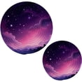 thumbnail image 1 of GZHJMY Purple Space Field Trivets Pot Holders Set of 2 Decoration Potholders Pure Cotton Thread Weave Trivets, Coasters, Placemats, Spoon Rest for Cooking for Kitchen Pans Bowl Teapot, 1 of 7