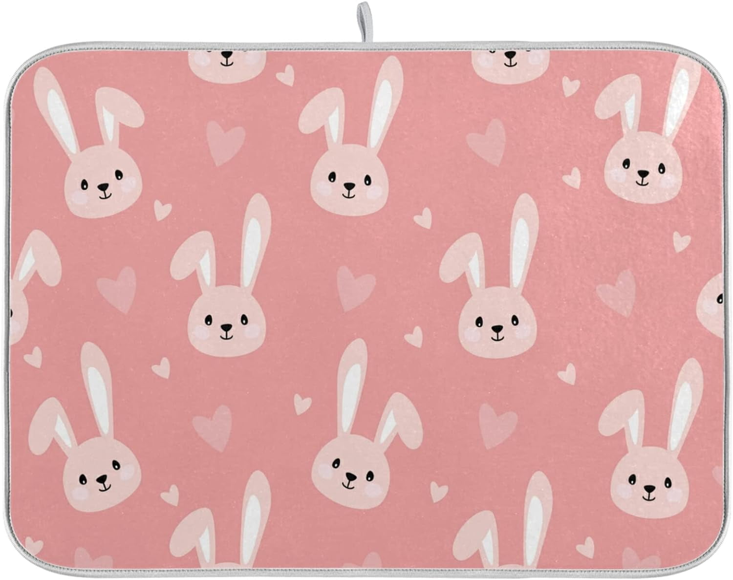 GZHJMY Rabbit Easter Dish Drying Mat 18 x 24inch Extra Large Microfiber Dish Drying Mat Dish Draining Mat Counter top Mat Easter Decor Walmart