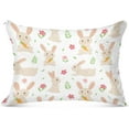 thumbnail image 1 of GZHJMY Rabbit Queen Pillowcase Super Soft Cozy Plush Pillow Case with Zipper for Sofa Bed Couch, 20 x 30 Inch, 1 of 7