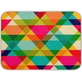 thumbnail image 1 of GZHJMY Rainbow Geometric Shapes Triangle Dish Drying Mat, Absorbent Microfiber Dishes Drainer Mats for Kitchen Counter Large Size 18 x 24 Inch, Coffee Mat, 1 of 7