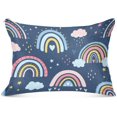 thumbnail image 1 of GZHJMY Rainbow Standard Pillowcase Super Soft Cozy Plush Pillow Case with Zipper for Sofa Bed Couch, 20 x 26 Inch, 1 of 7