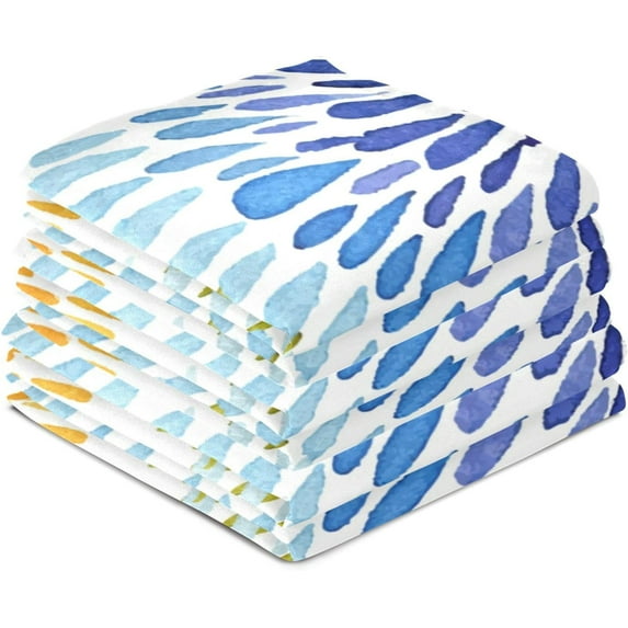 GZHJMY Rainbow Tie Dye Style Kitchen Towel, Dish Towels Quick Drying Tea Towels Absorbent Hand Towels for Kitchen Sink Dinner Table 28 x 18 Inches, Set of 6