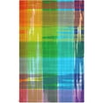 thumbnail image 1 of GZHJMY Rainbow Tie-dye Plaid Kitchen Towel, Dish Towels Quick Drying Tea Towels Absorbent Hand Towels for Kitchen Sink Dinner Table 28 x 18 Inches, Set of 1, 1 of 7