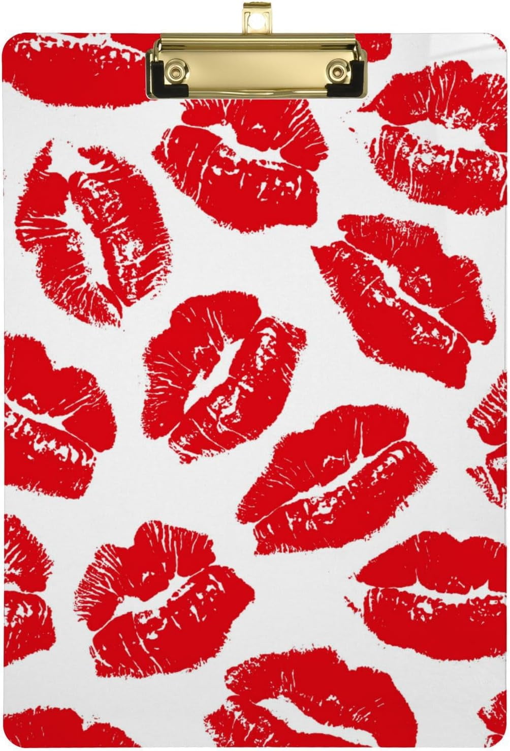 GZHJMY Red Lips Clipboard, Acrylic Standard A4 Letter Size Clip Board
