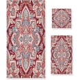 thumbnail image 1 of GZHJMY Red Medallion Paisley Bath Towels Absorbent Bath Towels Set Soft & Comfortable Towel Set for Home Hotel Decor, 3 Piece, 1 of 7