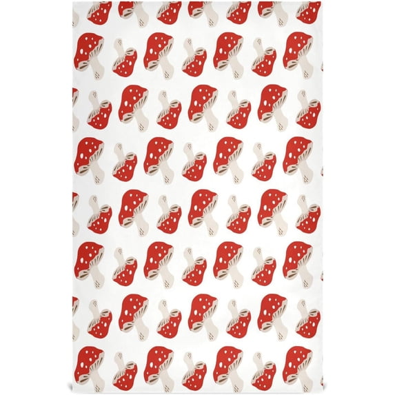GZHJMY Red Mushroom Kitchen Dish Towels 1 Piece,Absorbent Soft Dishcloths Towels Reusable Hand Towels Quick Drying Cleaning Cloth, Tea Towels,18" x 28"