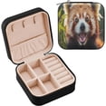thumbnail image 1 of GZHJMY Red Panda Jewelry Box Organizer for Women Girls, Travel Jewelry Case Jewelry Organizer for Storage Rings Earrings Necklaces Bracelets18 for Necklace Bracelet Earrings Rings, 1 of 7