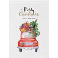 GZHJMY Red Pick Up Car with Christmas Tree Garden Flag 12 x 18 Inch