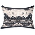 thumbnail image 1 of GZHJMY Retro Gray Scenery Plush Pillow Case,Zippered Bed Pillow Pillowcases,Super Soft and Cozy Pillowcase Covers for Sleep - King Size 20x40in Home Decor, 1 of 7