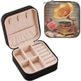 thumbnail image 1 of GZHJMY Retro Phonograph Travel Jewelry Case, Portable Small Jewelry Box, Necklace Earrings Travel Jewelry PU Leather Box, Christmas Gift for Women Girl for Necklace Bracelet Earrings Rings, 1 of 7