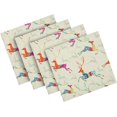 thumbnail image 1 of GZHJMY Retro Reindeer Christmas Cloth Napkins, Set of 4 20 x 20 Inch Soft & Comfortable Polyester Dinner Napkins for Family, Restaurant, Weddings, Parties, Celebration, 1 of 5