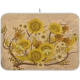 thumbnail image 1 of GZHJMY Retro Sunflowers Beee Pattern 16 x 18 Inches Absorbent Dish Drying Mat Microfiber Kitchen Countertop Table Protector Multi-Purpose Counter Rack Sink Drainer Pad, 1 of 6
