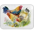 thumbnail image 1 of GZHJMY Rooster Chicken Dish Drying Mat Countertop Protector Kitchen Decor 18" × 24", 1 of 6