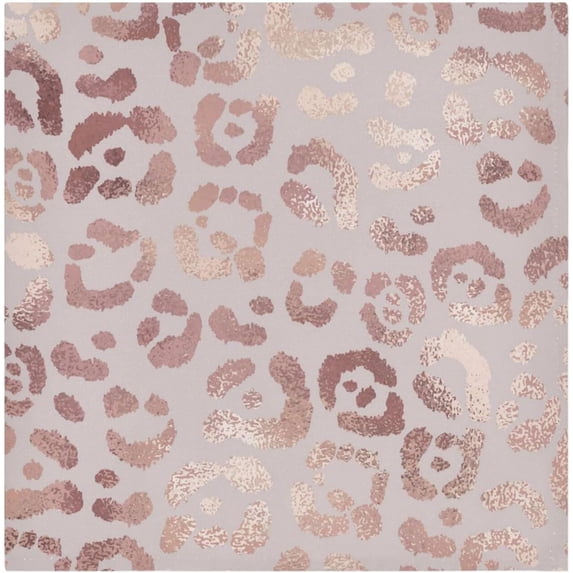 GZHJMY Rose Gold Leopard Cloth Napkins Set of 1, Reusable Washable Oversized Table Napkins for Family Wedding Dinner Party Home Decor, 20 Inch Decorative Washcloths