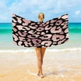 thumbnail image 1 of GZHJMY Rose Gold Leopard Pink Beach Towel Microfiber, 31"x 71" Large Quick Dry Travel Towel Beach Blanket for Women Men Travel Swim Camping Holiday, 1 of 3