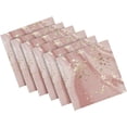 thumbnail image 1 of GZHJMY Rose Pink Lifelike Marble Cloth Napkins, Set of 6 20 x 20 Inch Soft & Comfortable Polyester Dinner Napkins for Family, Restaurant, Holiday, Weddings, Parties, 1 of 5
