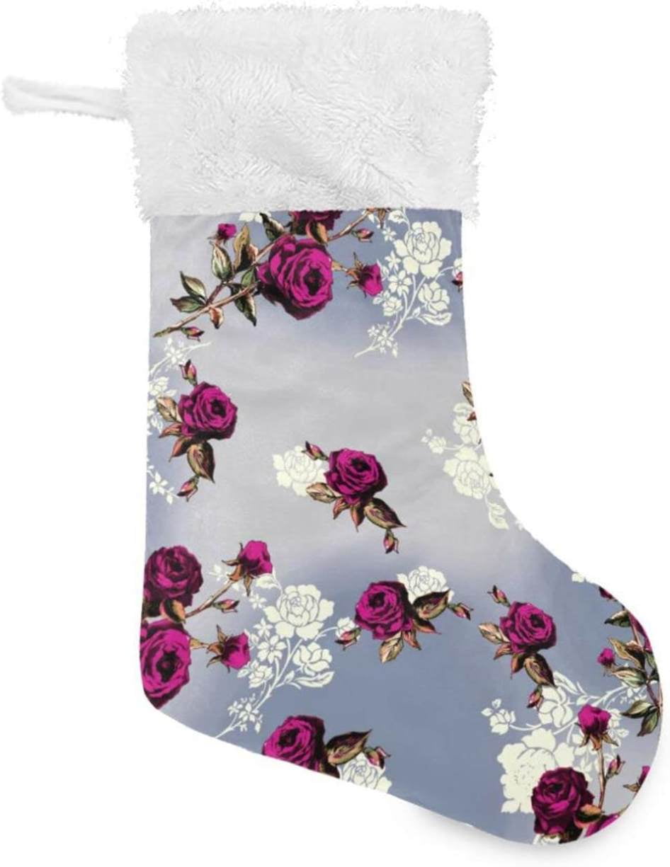 GZHJMY Rose Spring Floral Christmas Stockings, Personalized Large ...