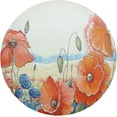 thumbnail image 1 of GZHJMY Round Braided Placemats Poppies Flowers Round PVC Woven Place Mats Indoor Washable for Kitchen Dining Tables 15 inch Heat Resistant Round Table Mats, 1 of 7