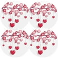 thumbnail image 1 of GZHJMY Round Braided Placemats Set of 4 Valentines Day Heart Round PVC Woven Place Mats Indoor Washable for Kitchen Dining Tables 15 inch Heat Resistant Round Table Mats, 1 of 7