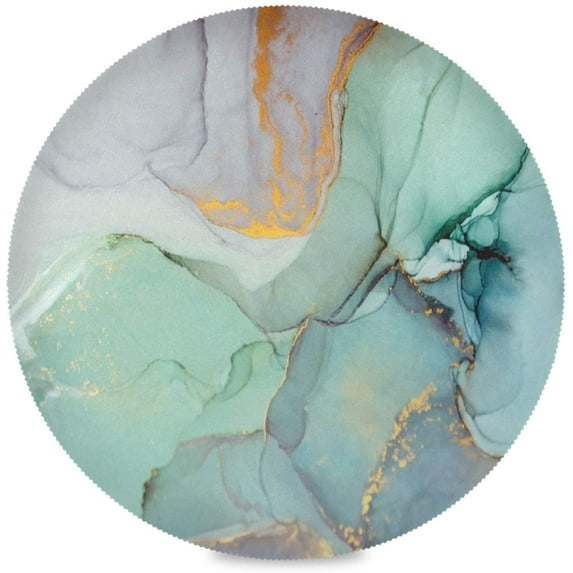 GZHJMY Round Placemats for Dining Table, Circle Placemats, Place Mats for Kitchen Table Set for 6,Marble
