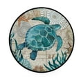 thumbnail image 1 of GZHJMY Round Rugs for Living Room, Retro Cartoon Turtle Non-Slip Coral Velvet Long Runner Rugs, Washable Water Absorbent Mat Carpet for Bedroom Kitchen Kids Room, 1 of 6