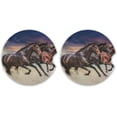thumbnail image 1 of GZHJMY Running Horse Car Coasters, 2 Pack Drinks Absorbent Ceramic Stone Car Coasters with Fingertip Grip Car Cup Holder Coasters, 1 of 6