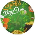 thumbnail image 1 of GZHJMY Saint Patrick's Theme Round Placemats Durable Non-Slip Heat and Stain Resistant Placemat for Kitchen Table Decoration Outdoor BBQ Activities(4PCS) Table Mat, 1 of 7