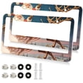 thumbnail image 1 of GZHJMY Santa Claus License Plate Frames 2 Pack Aluminum License Plate Holder Universal Car License Plate Covers with Screw Caps Decorative, 1 of 6