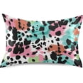 thumbnail image 1 of GZHJMY Satin Pillowcase for Hair and Skin, Colorful Leopard Cooling Pillow Case with Envelope Closure Soft Breathable Silk Satin Pillow Cover for Sleeping King Size 40x20 in Home Decor, 1 of 7