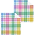 thumbnail image 1 of GZHJMY Scottish Plaid Wash Cloth Set of 2, 12 x 12 Inch Cotton Baby Washcloths Absorbent and Super Soft Feel Fingertip Towel Face Towels for Bathroom, Gym, Spa, 1 of 7