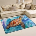 thumbnail image 1 of GZHJMY Sea Turtle Non Slip Area Rug for Living Dinning Room Bedroom Kitchen, 3' x 5'(39 x 60 Inches), Animal Turtle Nursery Rug Floor Carpet Yoga Mat, 1 of 6