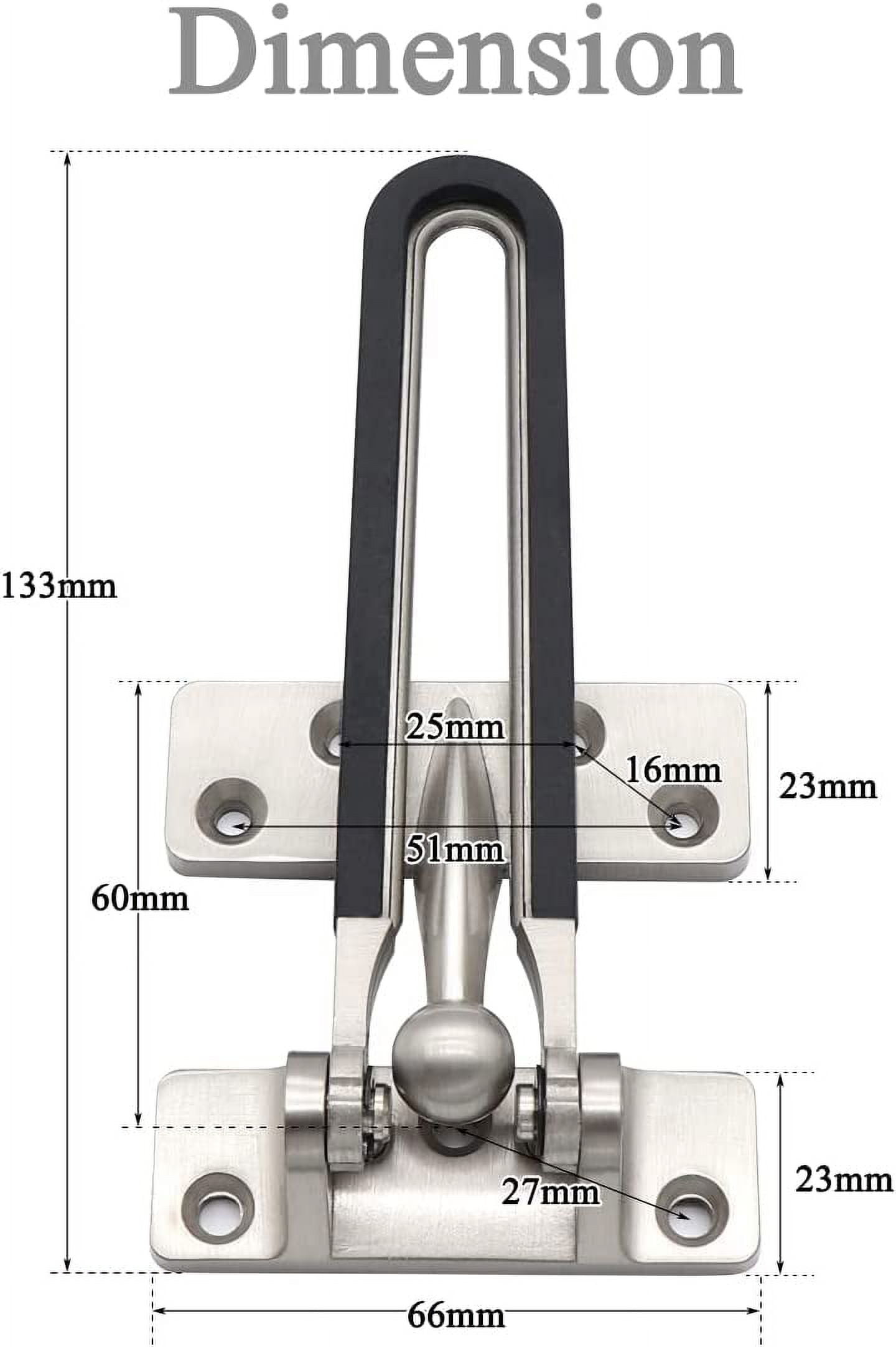 GZHJMY Security Door Lock Guard Reinforcement Lock for Swing-in Doors ...