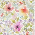 thumbnail image 1 of GZHJMY Set of 4 Watercolor Floral Pattern6 Satin Napkin Square 20 Inches Table Napkins Soft Smooth Decorative Napkins for Wedding Banquet Party Decoration, 1 of 6